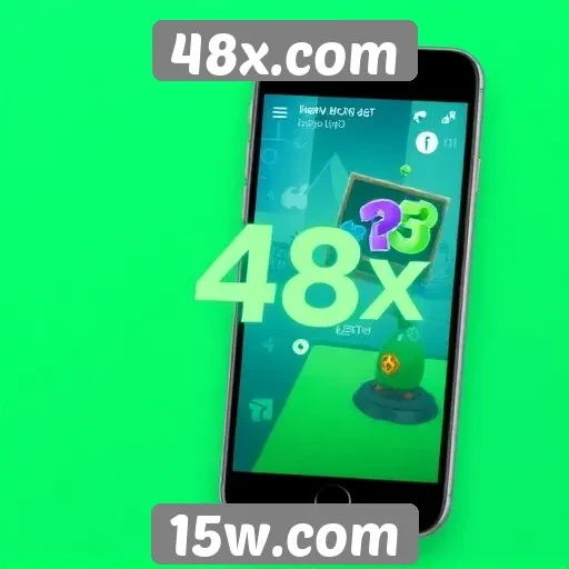 Experiência mobile do 48x.com no acesso a jogos